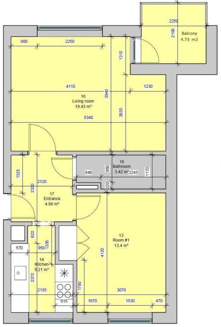 Block F & G - 2-room apartments