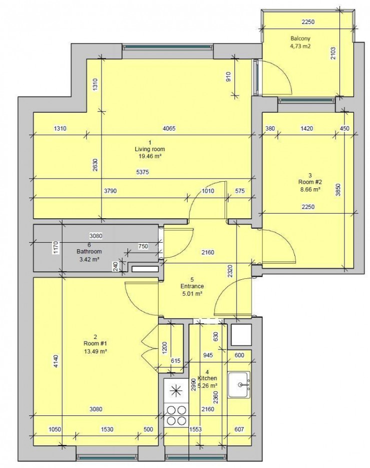 Block F & G - 3-room apartments